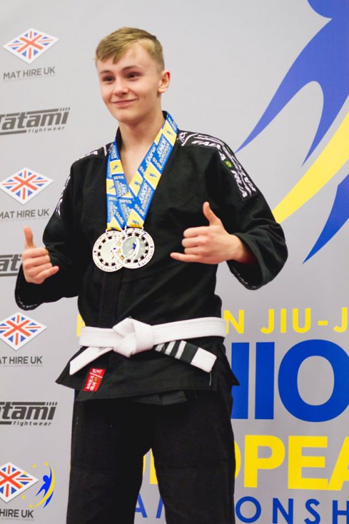 Ryan Hill at the BJJ European Championships in 2015