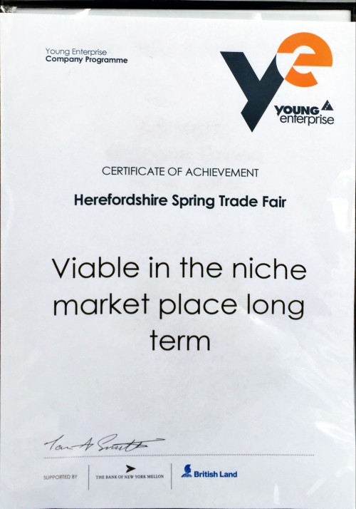 'Viable in the Niche Market Place Long Term' Award