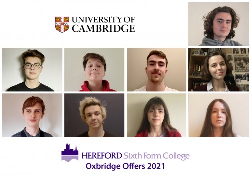 Students who have received offers from Cambridge
