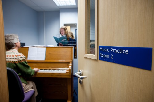 Practice rooms
