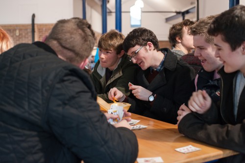 Playing cards in the Pavilion