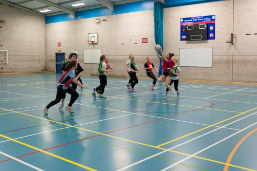 Netball in the Sports Hall