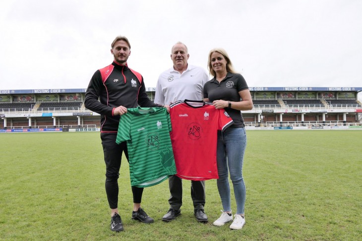Lead Coach Jamie Price was presenting with a new playing kit for the first X1