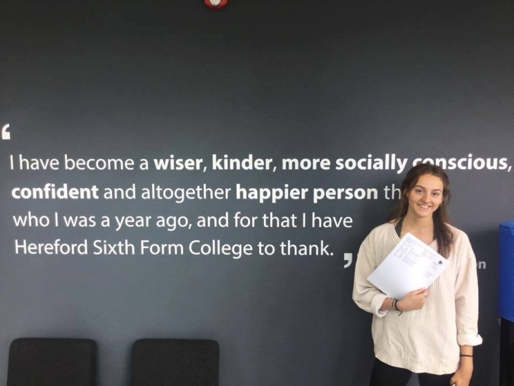 Greta on Results Day 2018
