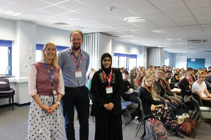 HE+ launch with Vicky Orsmond, Oxbridge Coordinator, Dr Mark King, Christs, Cambridge and Marrium Khan, Lady Margaret Hall, Oxford