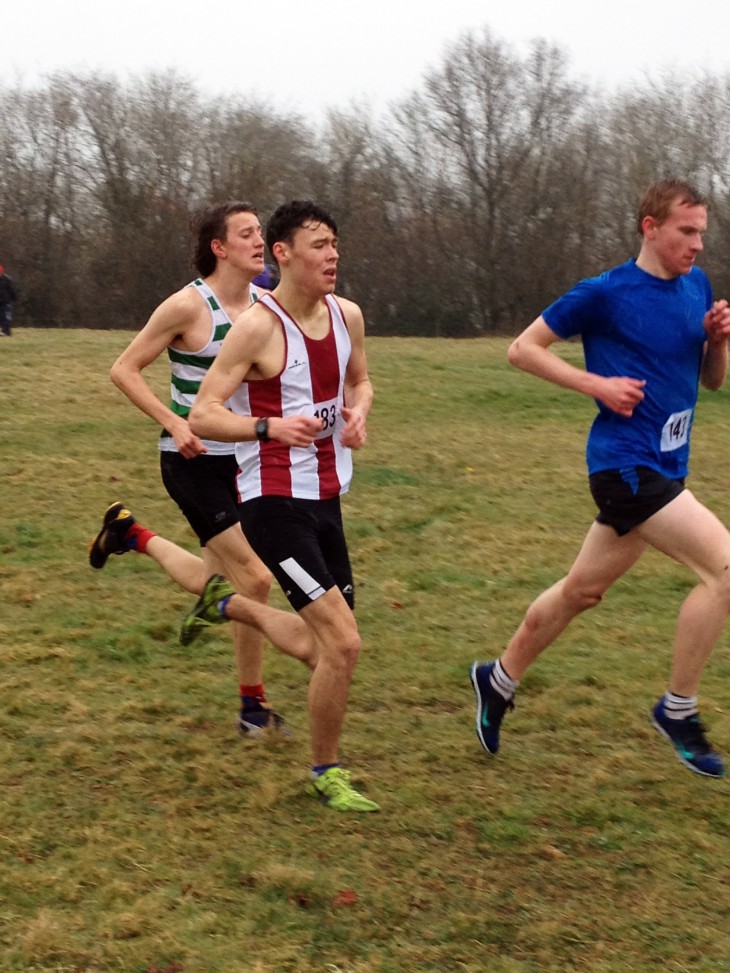 Ieuan Handley competing in the men's cross country