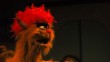 Trekkie Monster (main puppeteer Heron Lewis and supporting puppeteer Sophie Griffiths-Rose) and Kate Monster (puppeteer Lucy Burrell)