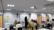 Rev Kina Robertshaw talking to students