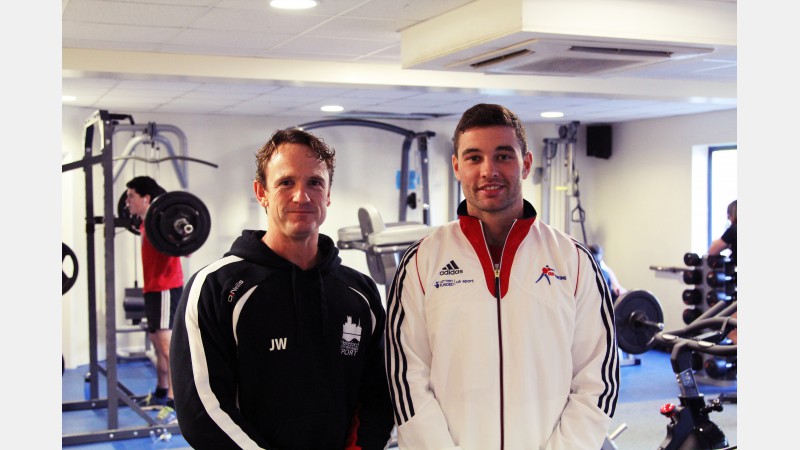 Scott pictured with Jeremy Wheadon, Club Owner and Trainer of Sixth Sense Fitness
