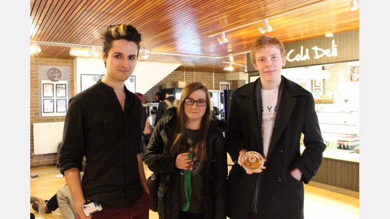 Alaric with Kerrie Bramwell (3rd Place) and Charlie Shave, winner of the Plate competition