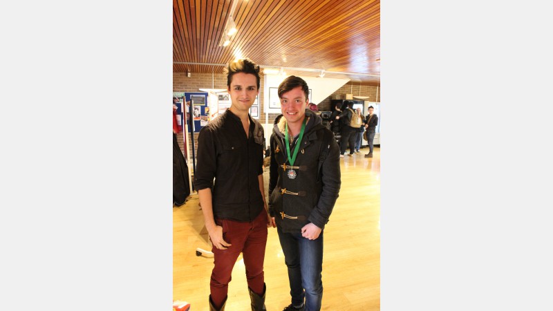 Alaric with runner-up in the main competition, Matt Partyka