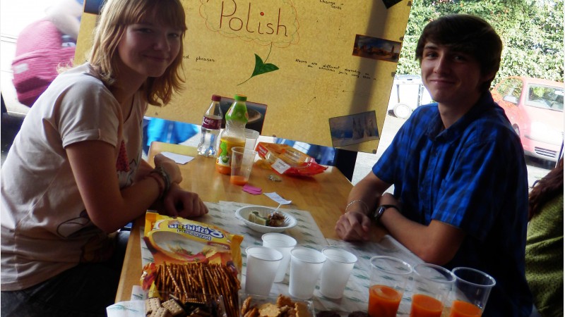 Polish is the sixth most widely spoken language in College - students share Polish biscuits