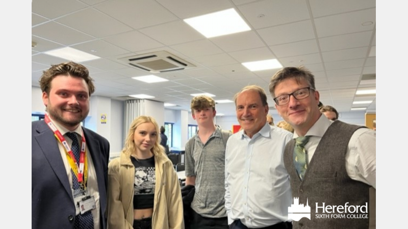 Debate Society with ex student Dan Powell and Sir Simon Hughes